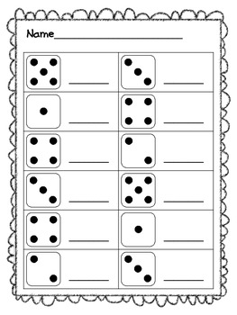 Counting with Dice by Jamie Neely | Teachers Pay Teachers