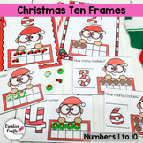 Counting with Ten Frames - Christmas Math Centers - Number