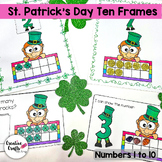 Counting with Ten Frames - St. Patrick's Day Math Centers 