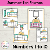Counting with Ten Frames - Summer Math Centers - Numbers 1 to 10