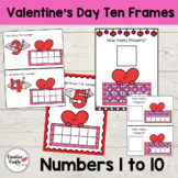 Counting with Ten Frames - Valentine's Day Math Centers - 