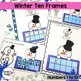 Counting with Ten Frames - Winter Math Centers - Numbers 1 to 10