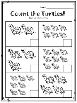 Counting with the Letter T. T is for Turtle! Count to 10! Counting ...