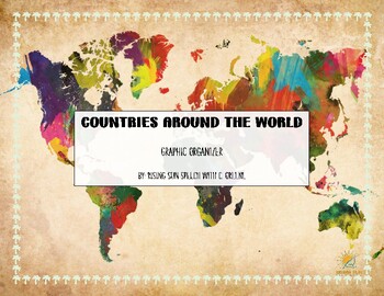 Preview of Countries Around the World Graphic Organizer Research Project