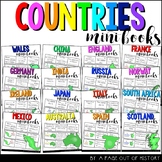 Countries Around the World Mini Books Bundle for Social Studies