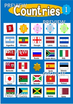 Countries Bingo by The Great Teaching Store | TPT