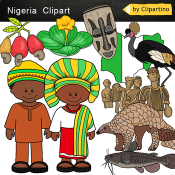 countries clip art bundle africa by clipartino tpt