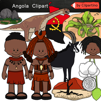 Senegal clipart African boy and girl clip art-Africa clip art Country Clip art-Instant Download