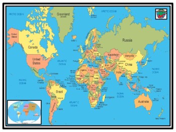 Countries Continents World Teaching Resources Tpt