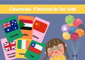 Preview of Countries  Flashcards for kids