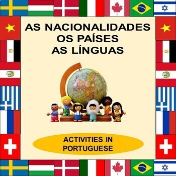 Preview of Countries, Nationalities, and Languages ACTIVITIES in Portuguese