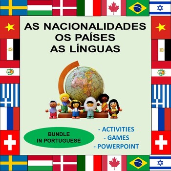 Preview of Countries, Nationalities, and Languages BUNDLE in Portuguese