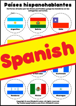 Preview of Countries Países hispanohablantes por zonas geográficas (Spanish) (Digital TpT)