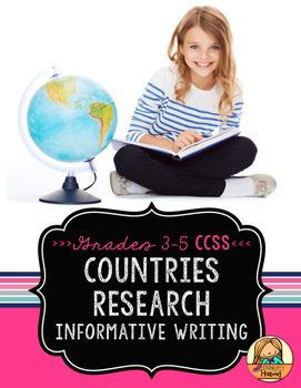 Preview of Countries Research Report: Multi-Draft Informative Writing for Grades 3-5 (CCSS)