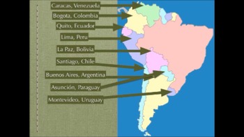 Preview of Countries and Capitals of South America Rap