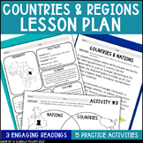Countries and Regions Lesson - Geography Activities - Nati