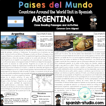 Preview of Countries in Spanish: Argentina