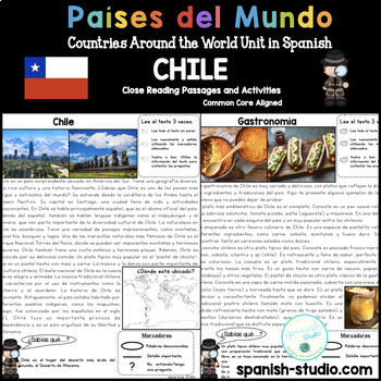 Preview of Countries in Spanish: Chile