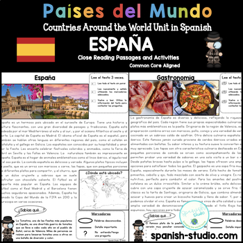 Preview of Countries in Spanish: España