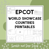 Countries in World Showcase at EPCOT Coloring and Tracing 