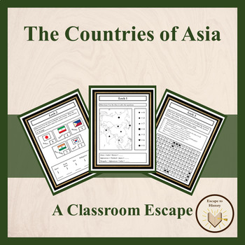 Preview of Countries of Asia Escape Room