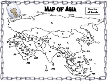 Countries of Asia Geography Activity Escape Room by Escape Room EDU