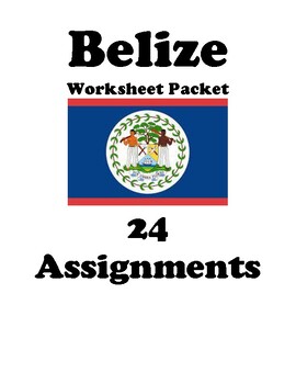 Preview of Countries of Central America Worksheet Packet (25 Assignments)