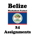 Countries of Central America Worksheet Packet (25 Assignments)