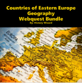 Countries of Eastern Europe Geography Webquest Bundle