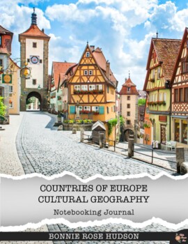 Preview of Countries of Europe Cultural Geography Notebooking Journal (with Easel Activity)