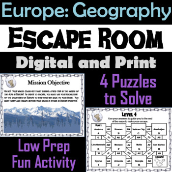 Geography Escape Room Challenge