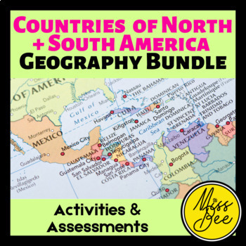 Preview of North and South America Geography Bundle