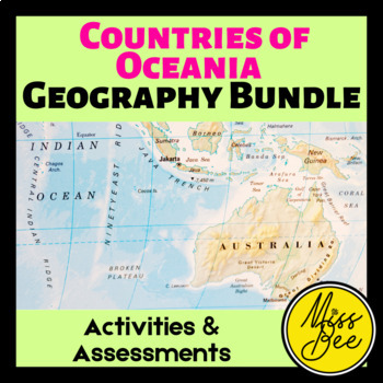 Preview of Countries of Oceania Geography Bundle