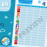 Countries of The World Worksheets | Flags, Capitals and Languages
