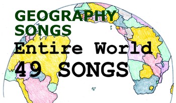 Preview of Countries of the World, 49 Songs for Memorization (1 hour of listening) + Lyrics