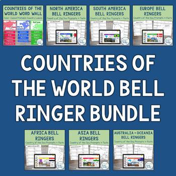 Preview of Countries Around the World Bundle | 6 Separate Continent Sets