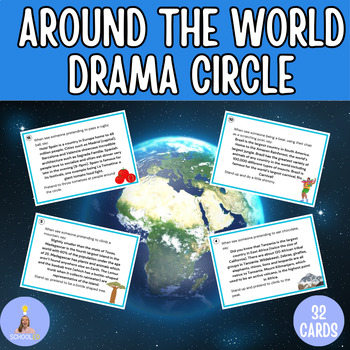 Preview of Countries Around the World Drama Circle Activity Middle School Social Studies