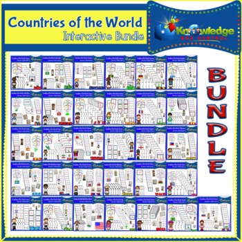 Preview of Countries of the World Interactive Foldable Booklets BUNDLE - EBOOK