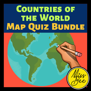 Preview of Countries of the World Map Quiz Bundle
