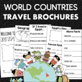 Countries of the World Trifold Travel Brochure Template Co