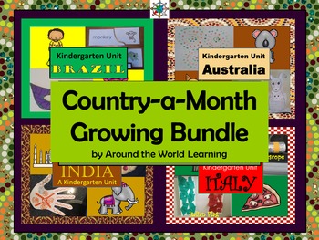 Preview of Country-A-Month Growing Bundle - Complete