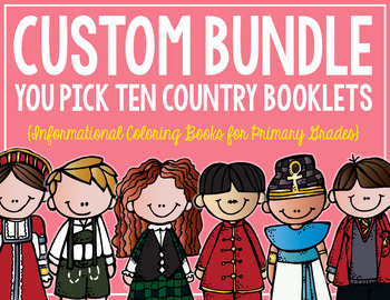 Preview of Country Booklets CUSTOM BUNDLE! (10 Booklets)