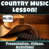 Country Music 50 Minute Lesson Plan!