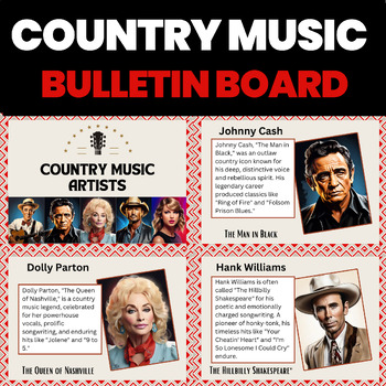 Preview of Country Music Bulletin Board |  Country Music Artists Posters and Biographies