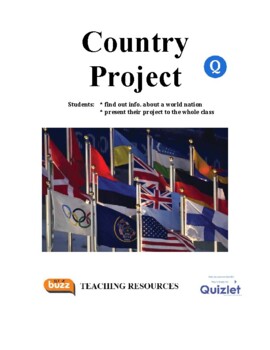 Preview of Country Project - Research and Present A World Country