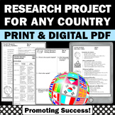 Country Research Projects Study Report Countries Around th