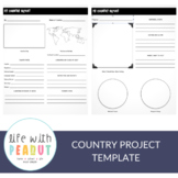 Country Project Template, Project Based Learning, Distance