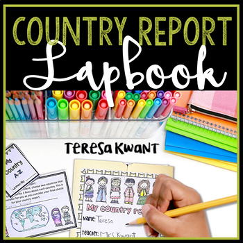 Preview of Country Report Lapbook Activity and Writing Report | Graphic Organizers