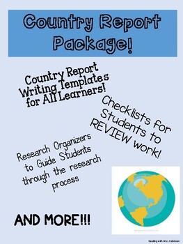 Preview of Country Report Writing - Various Templates and Organizers