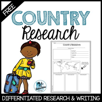 Preview of Country Research Graphic Organizer Freebie
